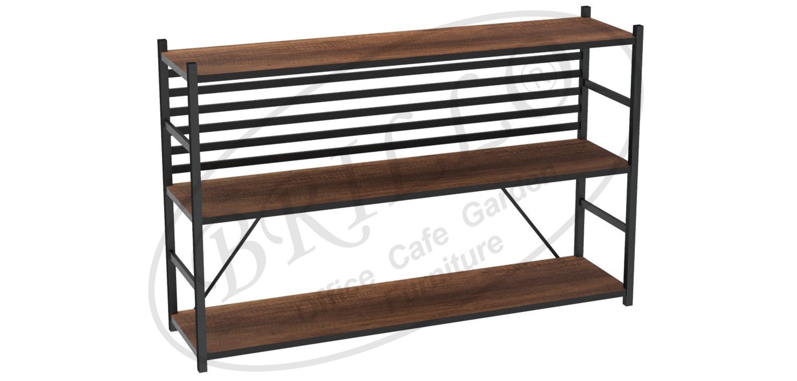 Toli 3'lü Raf 120 cm (Yatay) - Ofis mobilyası - Ofis mobilyaları